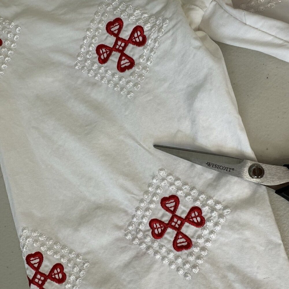 Endless Rose Shift Dress White Embroidered Small - Picture 6 of 16